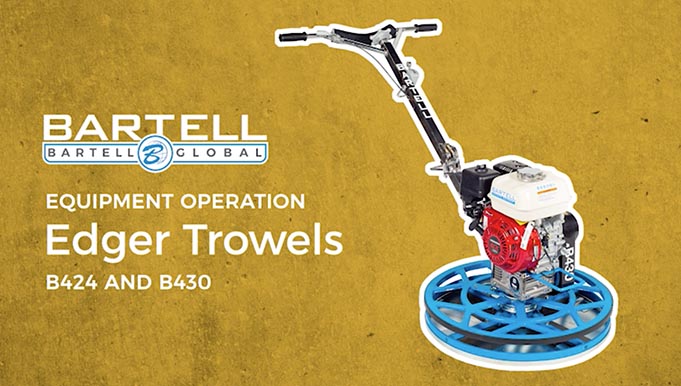 Edger Trowels - Equipment Operation