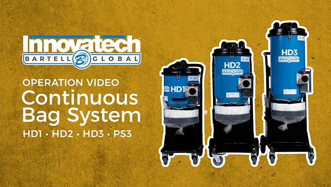 HEPA Dust Extractors - Continuous Bag Replacement